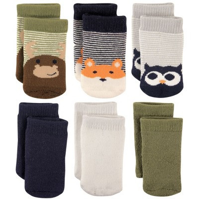 Luvable Friends Baby Boy Newborn and Baby Socks Set, Moose, 6-12 Months | Target