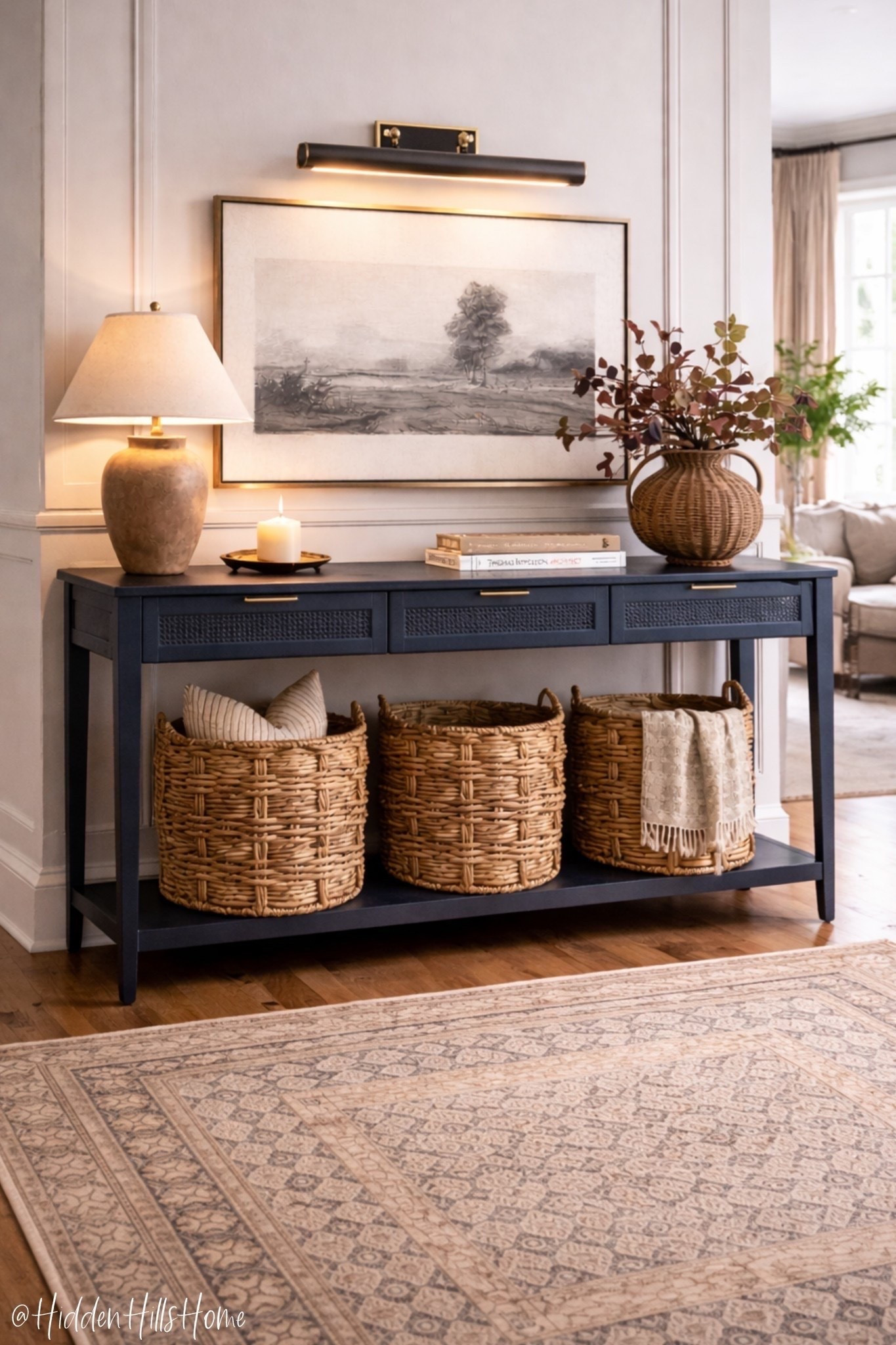 Entryway decor ideas, entryway mood board, home decor ideas, home inspiration, console table, Target console table, affordable entryway table, home styling tips, how to style a console table #entryway