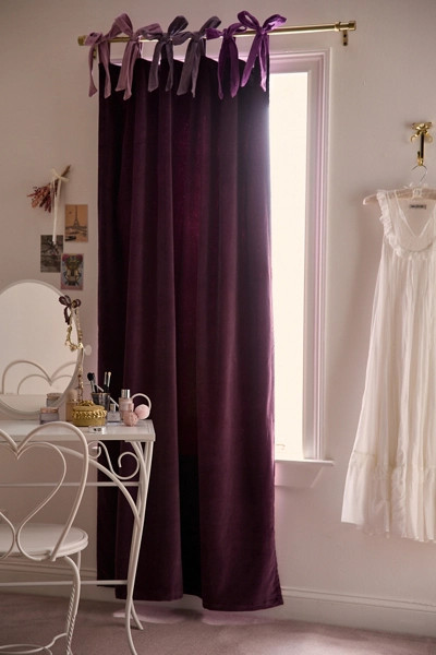 Velvet Tie Window Panel | Urban Outfitters (US and RoW)