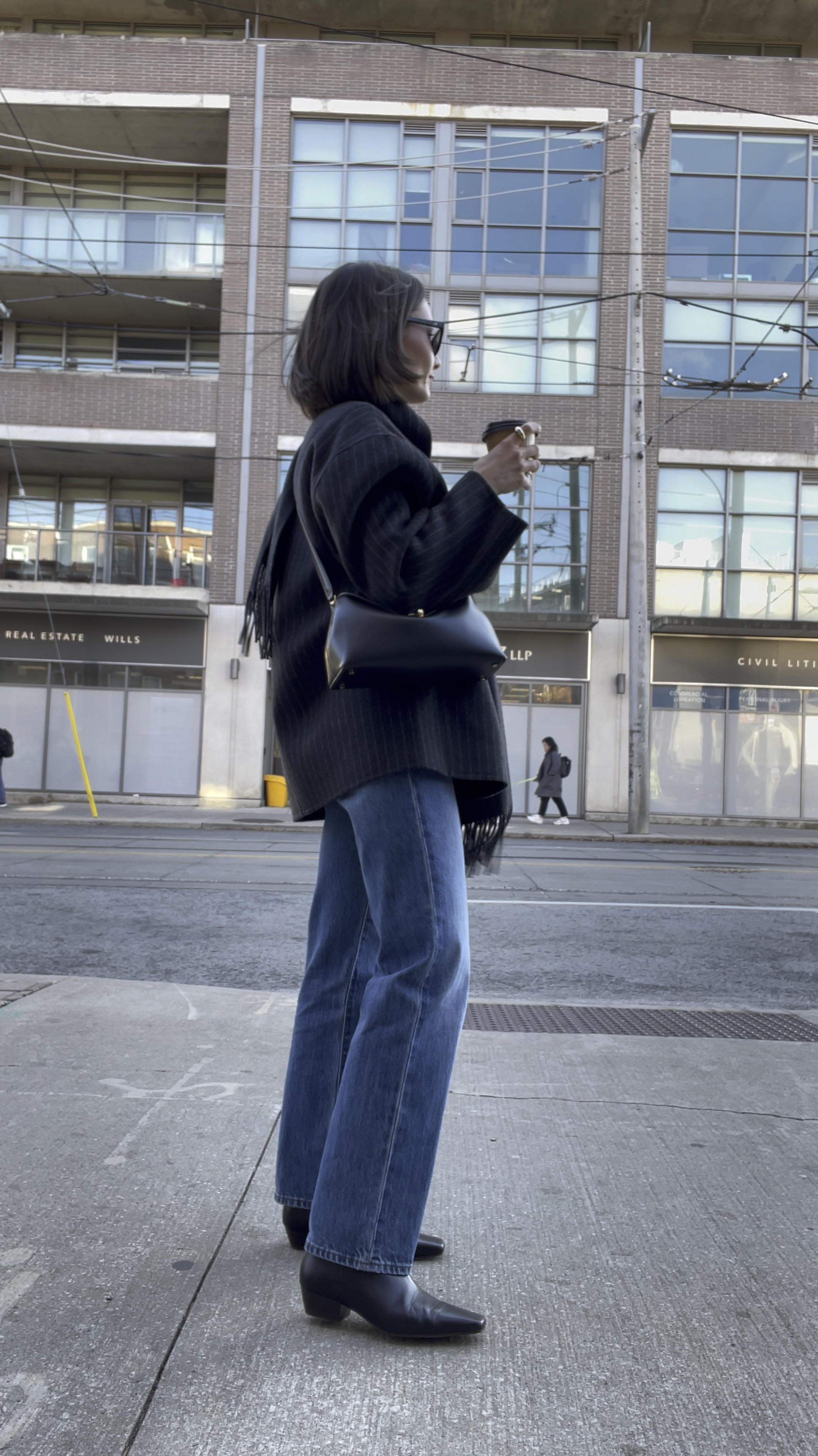 COS scarf jacket (xs), Aritzia straight leg jeans (23), ankle boots, Toteme bag

#LTKWatchNow #LTKSeasonal #LTKStyleTip