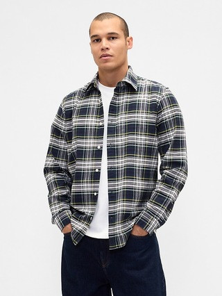 Plaid Oxford Button-Down Shirt | Gap (US)