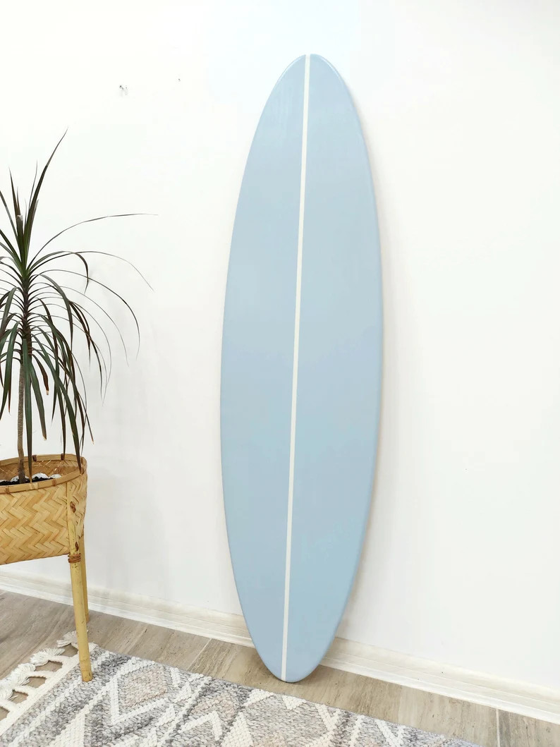 Surfboard wall art decor -  Decorative Surfboard Sign with Custom Colors for Beachy Themed Home D... | Etsy (Global)