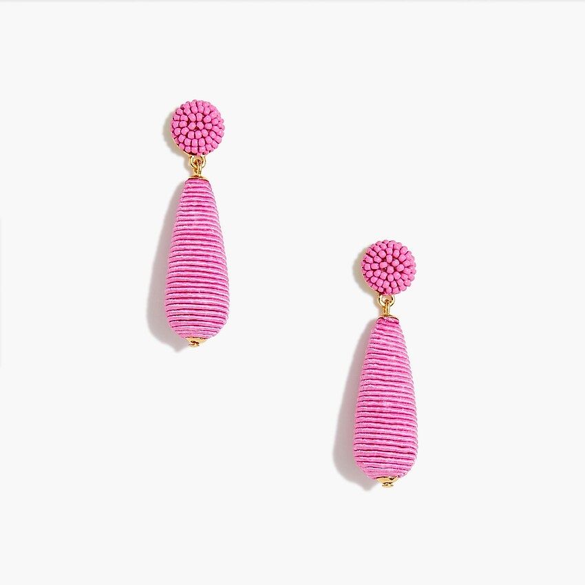 Beaded teardrop earrings | J.Crew Factory