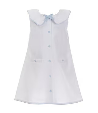 x The Broke Brooke Little Girls 2T-6X Lively Peter Pan Woven Pique Shift Dress | Dillard's