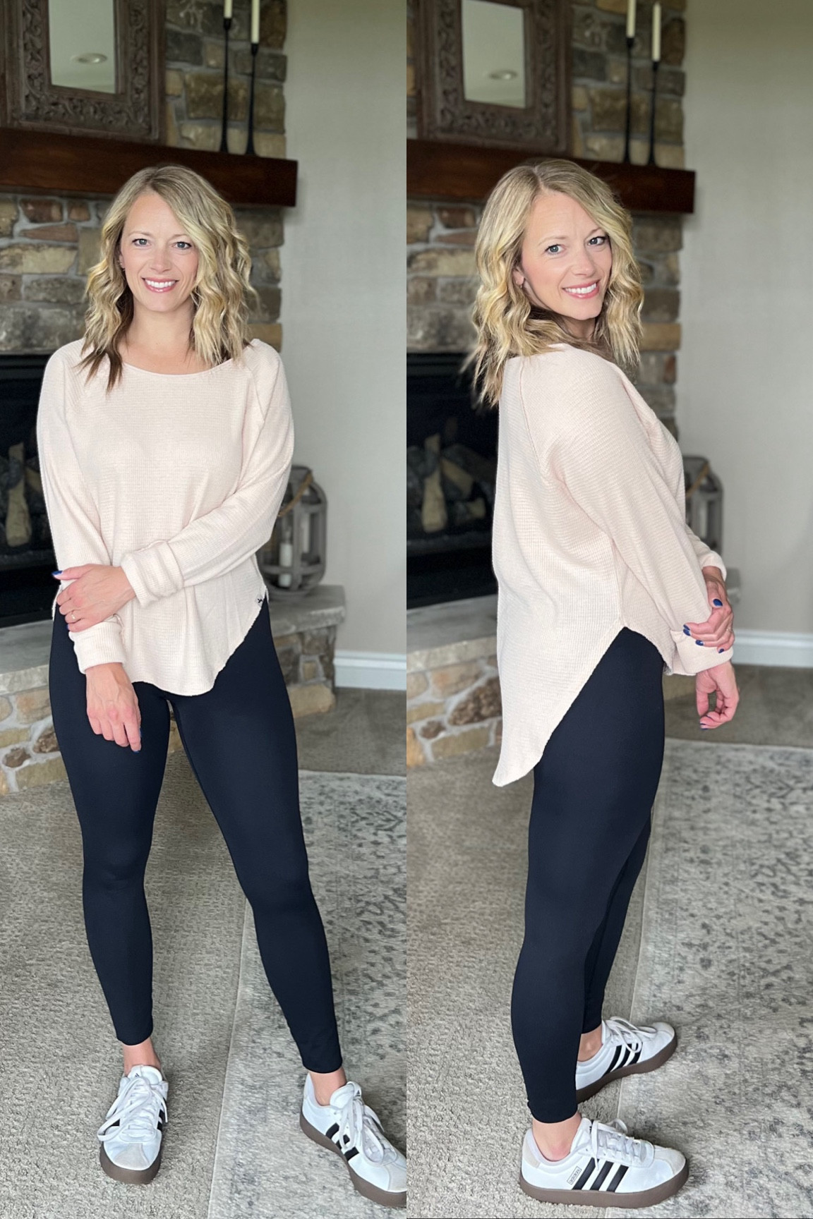 Love how this top is longer in the back. Perfect for leggings!! Fits tts and these every day leggings are only $30!! In a small. 

#LTKActive #LTKStyleTip #LTKFitness