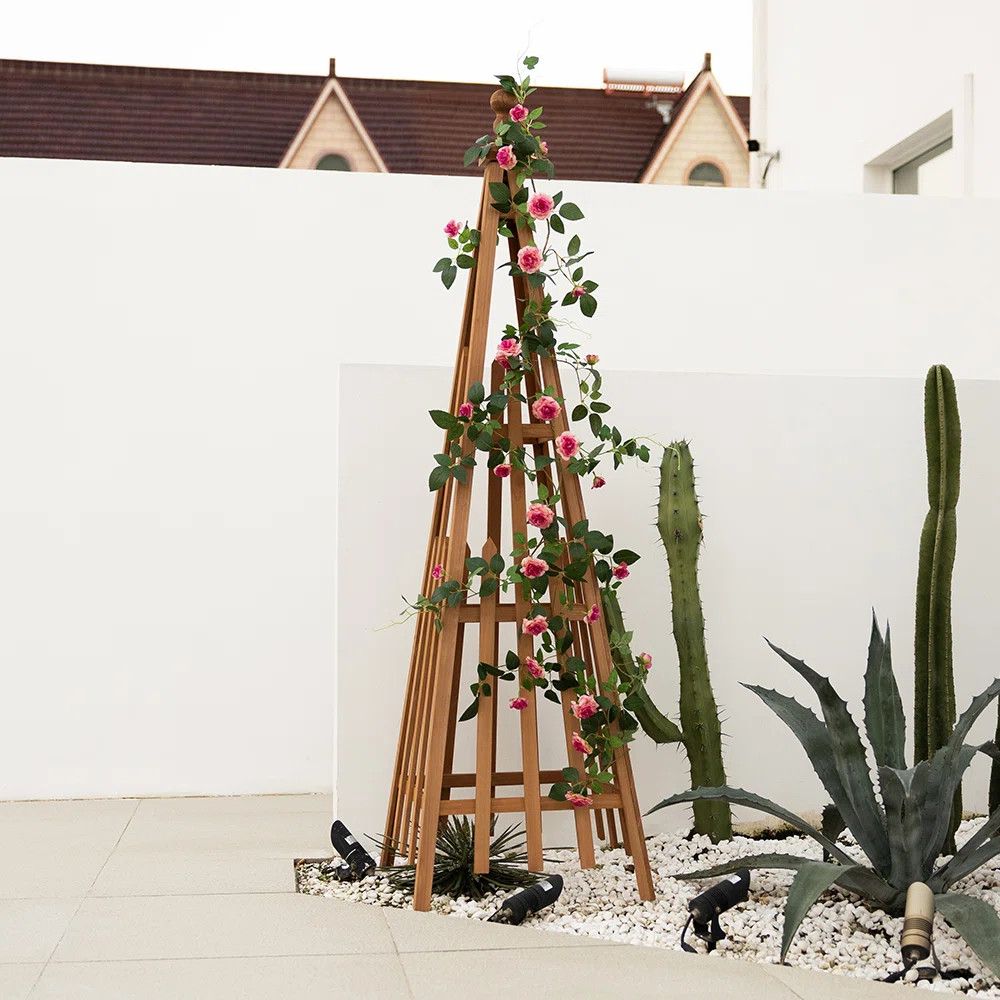 Caydenn Wood Obelisk Trellis【upgrade version】 | Wayfair North America