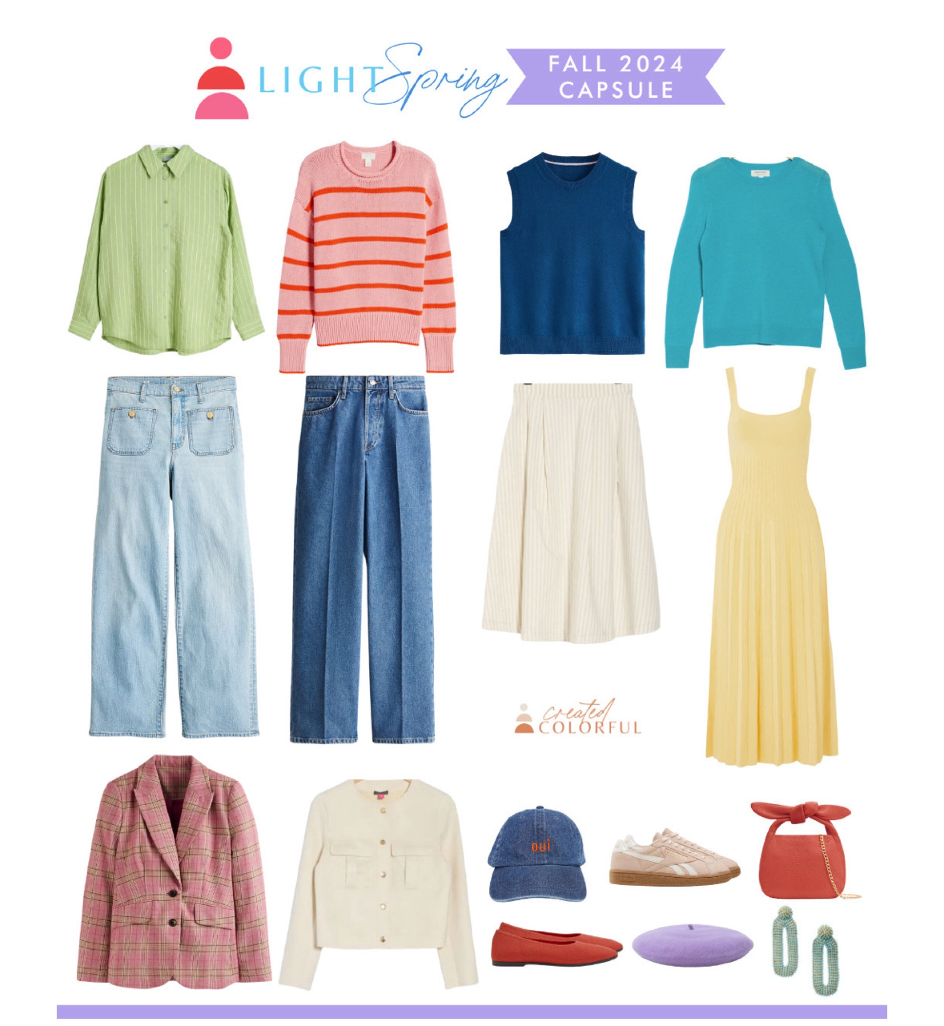 Here’s our latest Light Spring Fall Capsule for 2024! Bring some dopamine into the cozy weather with these happy finds  

#createdcolorful #lightspring

#LTKFindsUnder100 #LTKStyleTip #LTKSeasonal