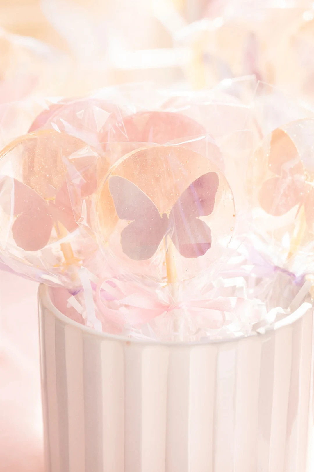 Pink Purple Butterfly Lollipops, Butterfly Birthday Party, Butterfly Sparkle Lollipops, Butterfly... | Etsy (US)