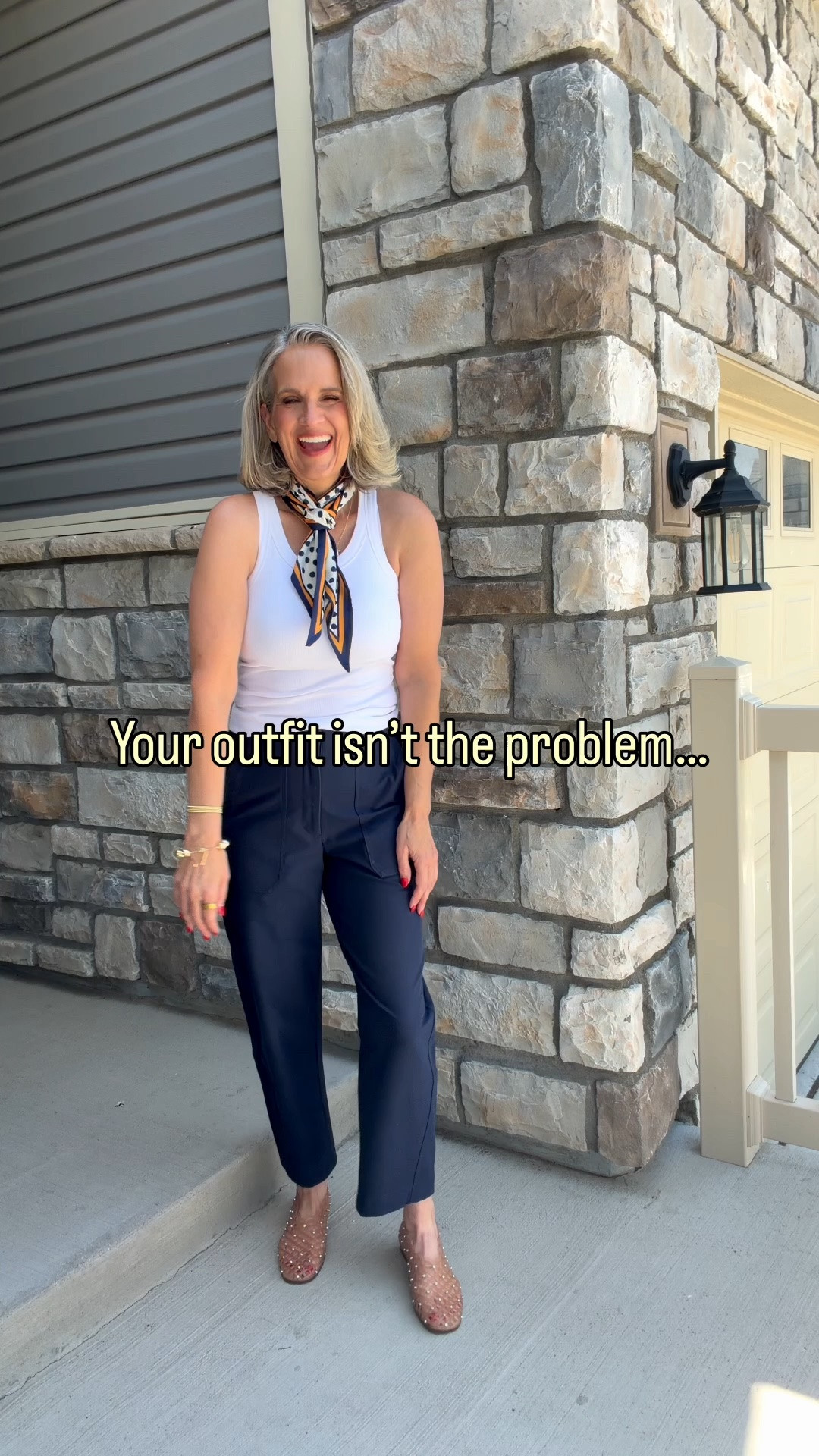 Smart style always includes a power piece. That one item that does the heavy lifting and really finishes a look.

Amazon, Athleta, silk scarf, rhinestone jelly shoes, elevated casual, midlife style, over 50

#LTKootd #LTKOver40 #LTKSaleAlert