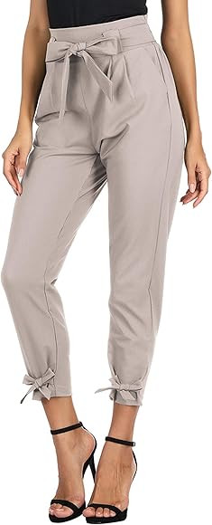 GRACE KARIN Womens Casual High Waist Pencil Pants with Bow-Knot Pockets for Work | Amazon (US)