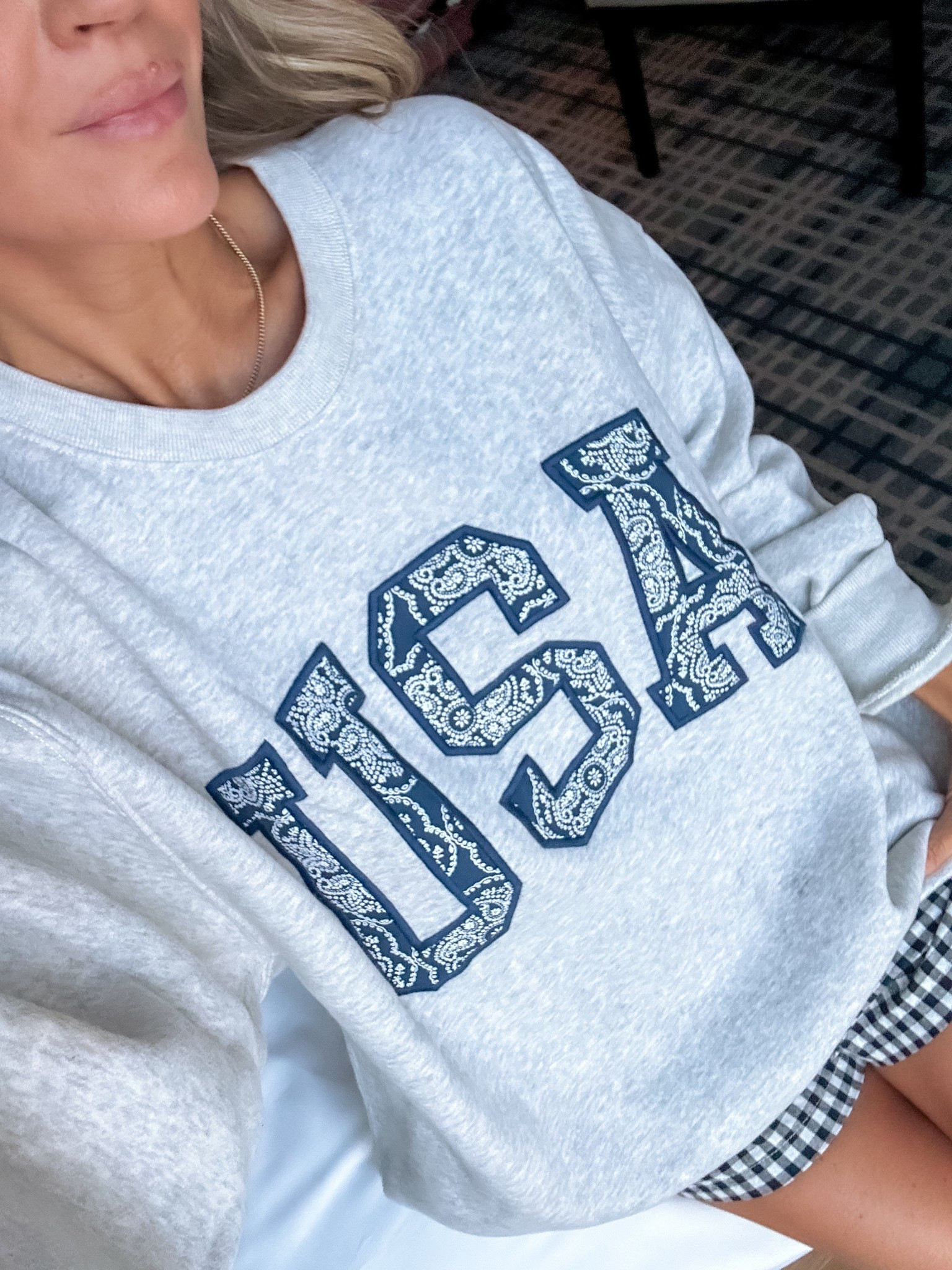 Grabbed this sweatshirt so fast when we went shopping yesterday here in Dallas!! I sized up to a L bc I wanted it very oversized!! Paired with my fave Amazon boxers (xs)

#LTKCon #LTKFindsUnder50 #LTKStyleTip