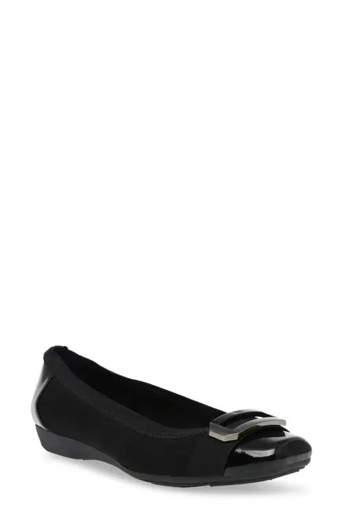 Anne Klein Uplift Flat in Black Combo Fb at Nordstrom, Size 10.5 | Nordstrom
