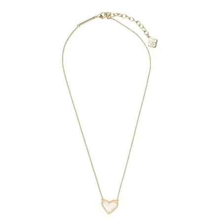 Kendra Scott Ari Heart Gold Pendant Necklace in Dichroic Glass | Walmart (US)