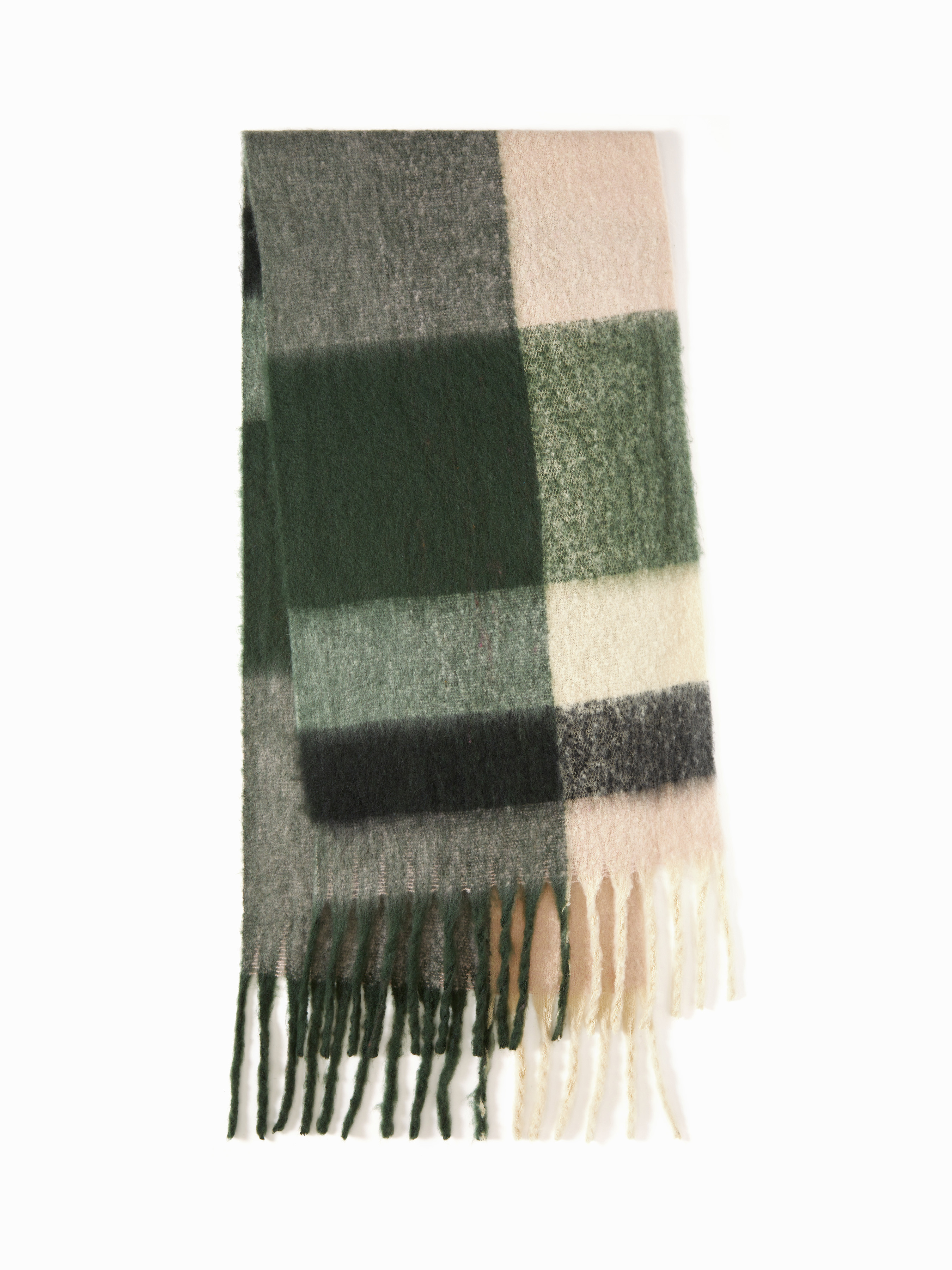 PLAID  FRINGED SCARF For Daily Casual | Cider
