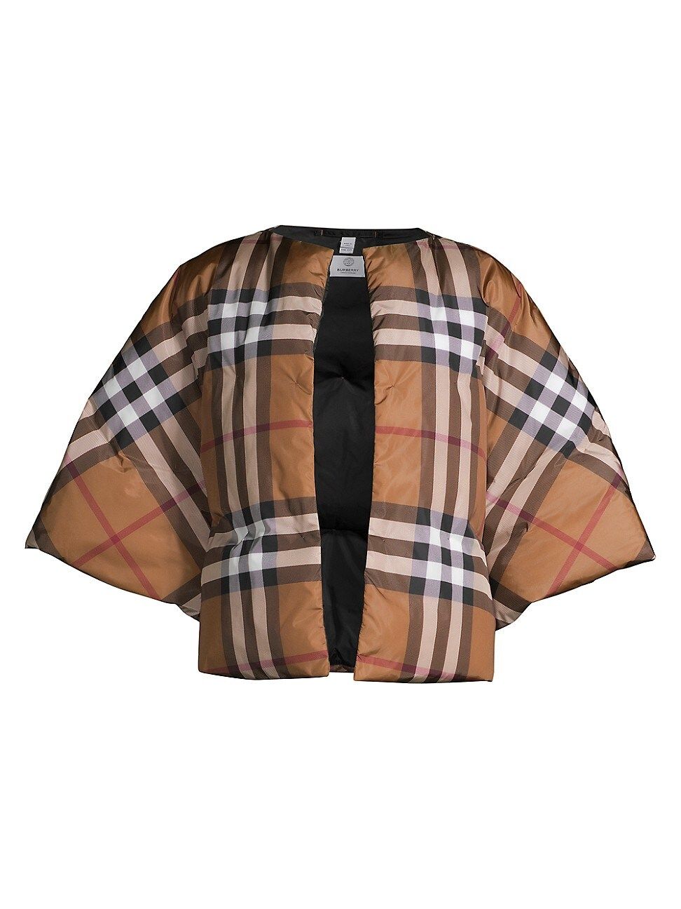 Burberry Women's Giant Check Quilted Econyl® Cape | Saks Fifth Avenue