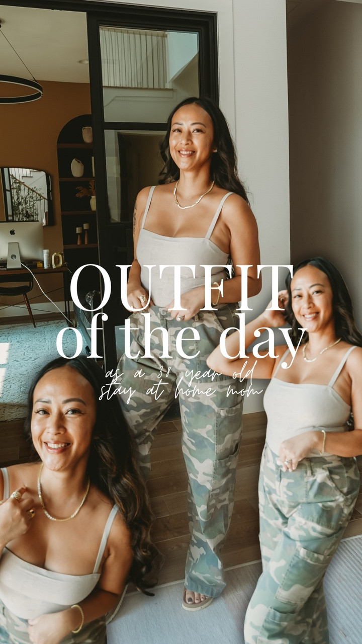 OOTD as a 38-year-old stay-at-home mom 🤎 mentally in fall layers, physically still sweating in Texas heat 🥵🍂 

#LTKMidsize #LTKStyleTip #LTKFamily