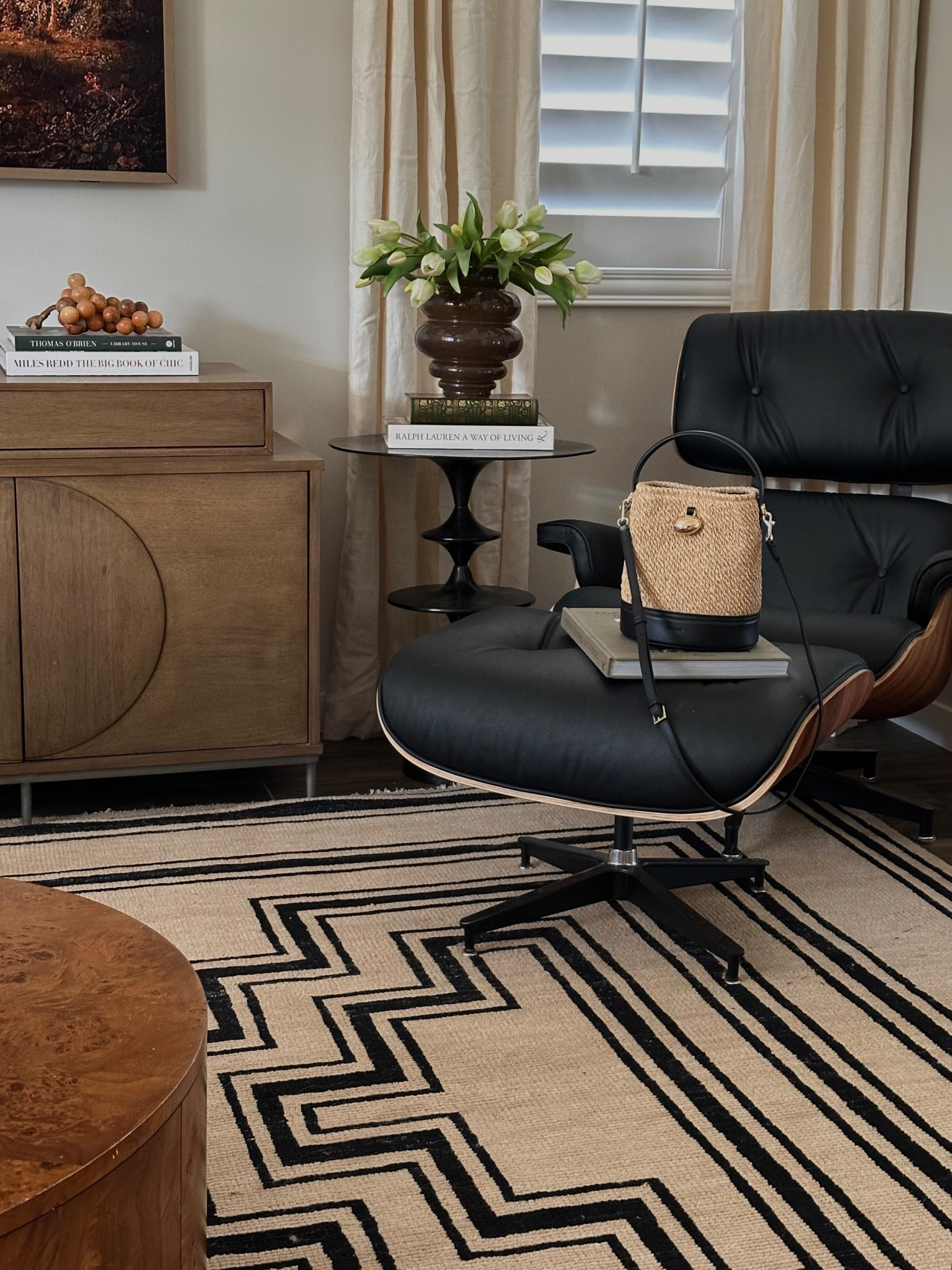 Moved my Eames-inspired chair from my bedroom and it fits this space so much better! Linking my dupe from Amazon 🤍

#LTKHome