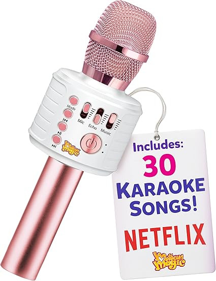 Move2Play Bluetooth Plus 30 Songs Karaoke Microphone, Gift for Girls Age 4 5 6 7 8 Years Old | Amazon (US)