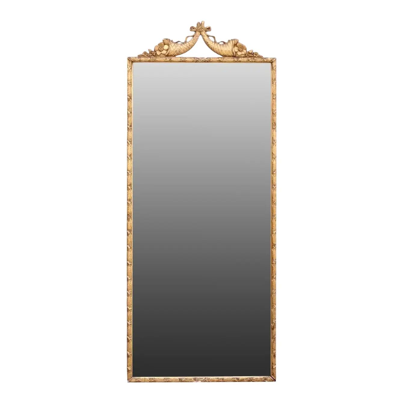 Tall Italian or French Giltwood Pier Mirror | Chairish