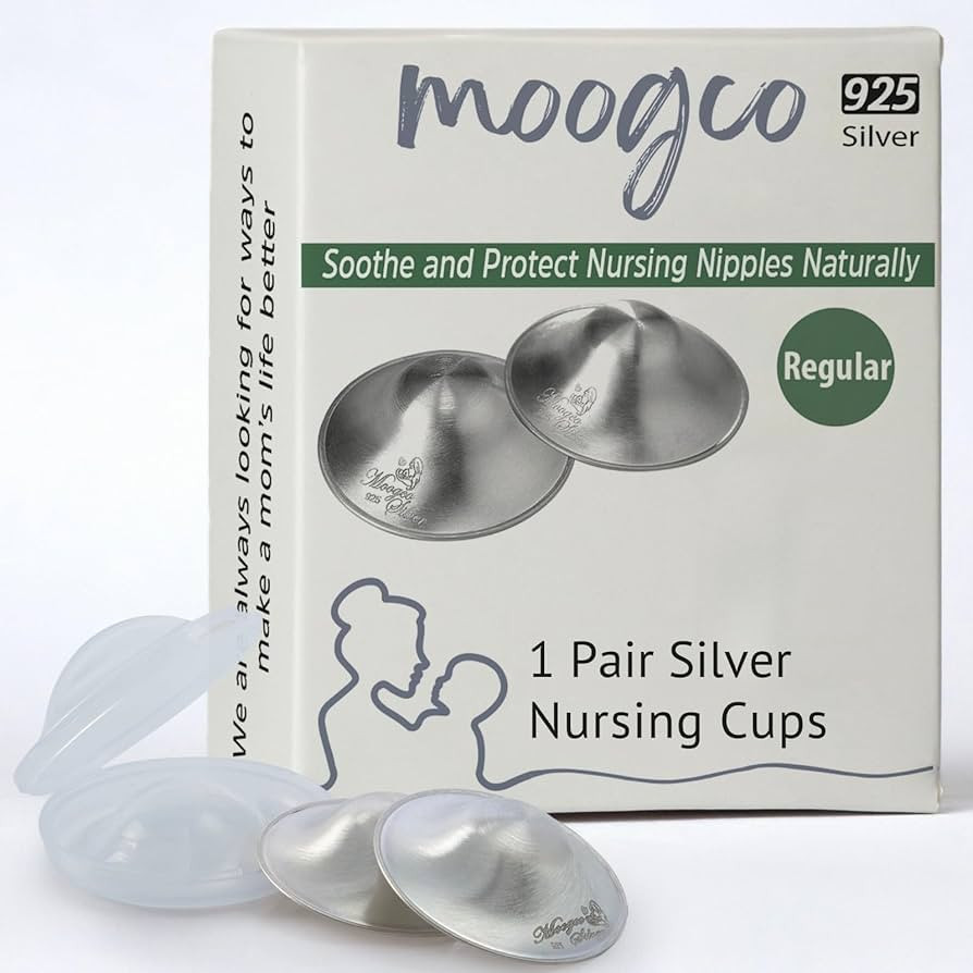 The Original Silver Nursing Cups - 925k Nipple Cups - Nipple Shield for Nursing Newborn - Silver ... | Amazon (US)