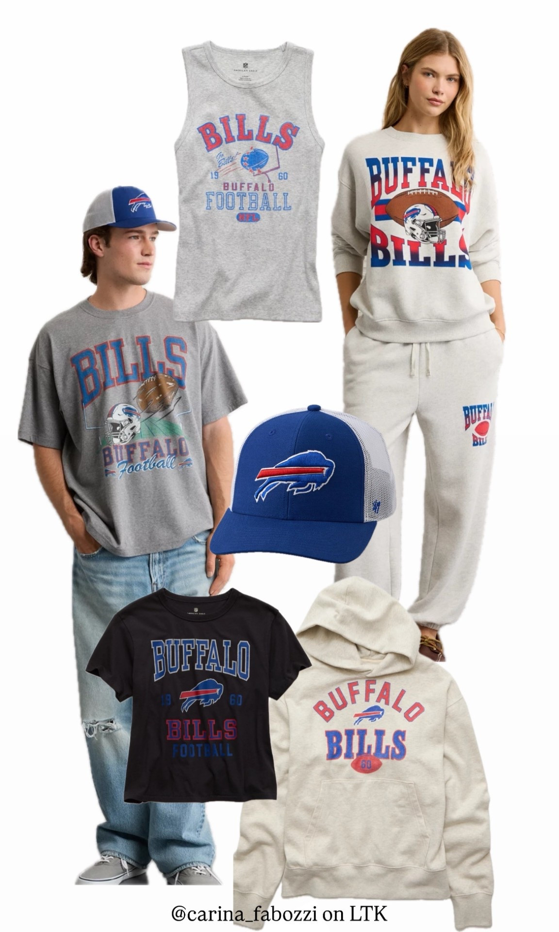 New BUFFALO BILLS attire @ American Eagle! Get ready for fall 👀 #NFL #BuffaloBills #AmericanEagle #AE #Football 

#LTKMens #LTKSeasonal