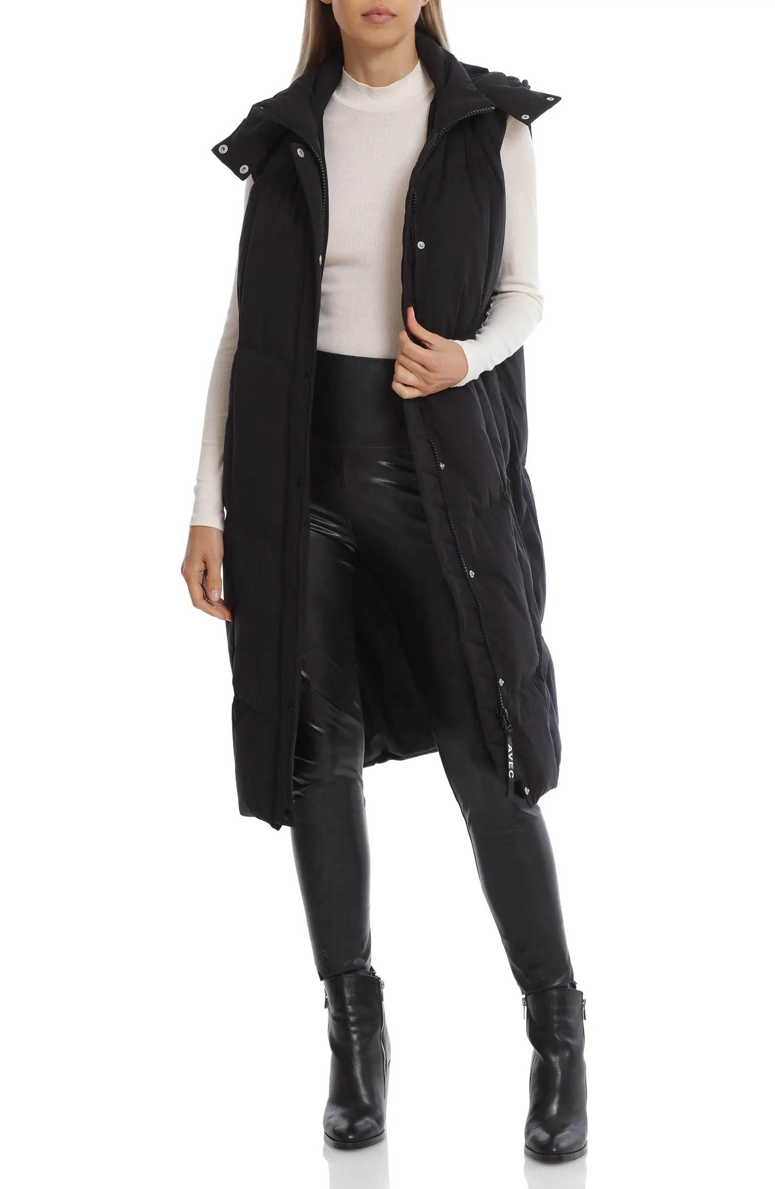 Thermalpuff™ Longline Hooded Puffer Vest | Nordstrom