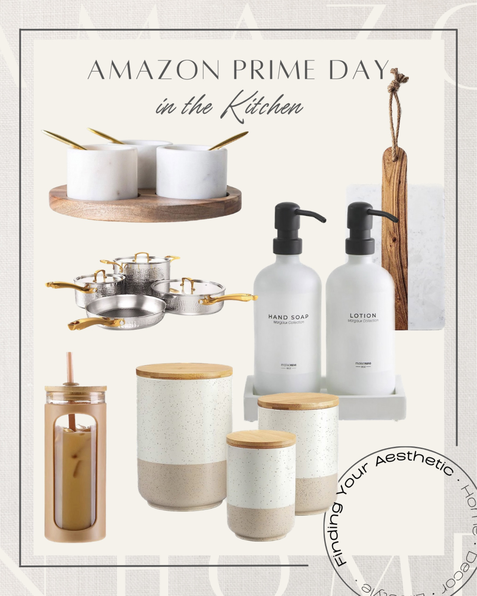 Amazon Prime Day favorites for the home and in the kitchen

Neutral canister set, sealed canisters, insulated tumbler, aesthetic tumbler, countertop soap dispenser, modern soap dispenser, marble cutting board, stainless pots and pans, hammered metal pots, prime deal, Amazon home, Amazon kitchen

#LTKxPrimeDay #LTKhome #LTKsalealert