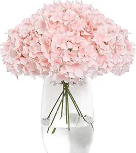 Tifuly Hydrangea Artificial Flowers with Stems 12pcs Fake Hydrangea Silk Flowers Faux Hydrangea F... | Amazon (US)