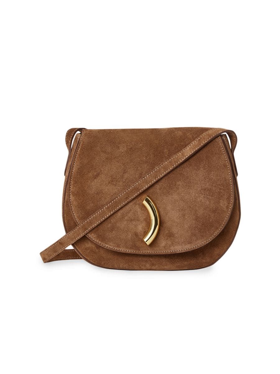 Shop Little Liffner Maccheroni Suede Crossbody Bag | Saks Fifth Avenue | Saks Fifth Avenue