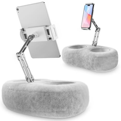 CreaDream Tablet Kindle Stand Pillow, Adjustable iPad Pillow Stand Holder with 2 Snack Bowls for Lap Bed Sofa Chair, Compatible with 4.7"-13" Tablet, iPad, iPhone, Google, Samsung, Kindle | Amazon (US)