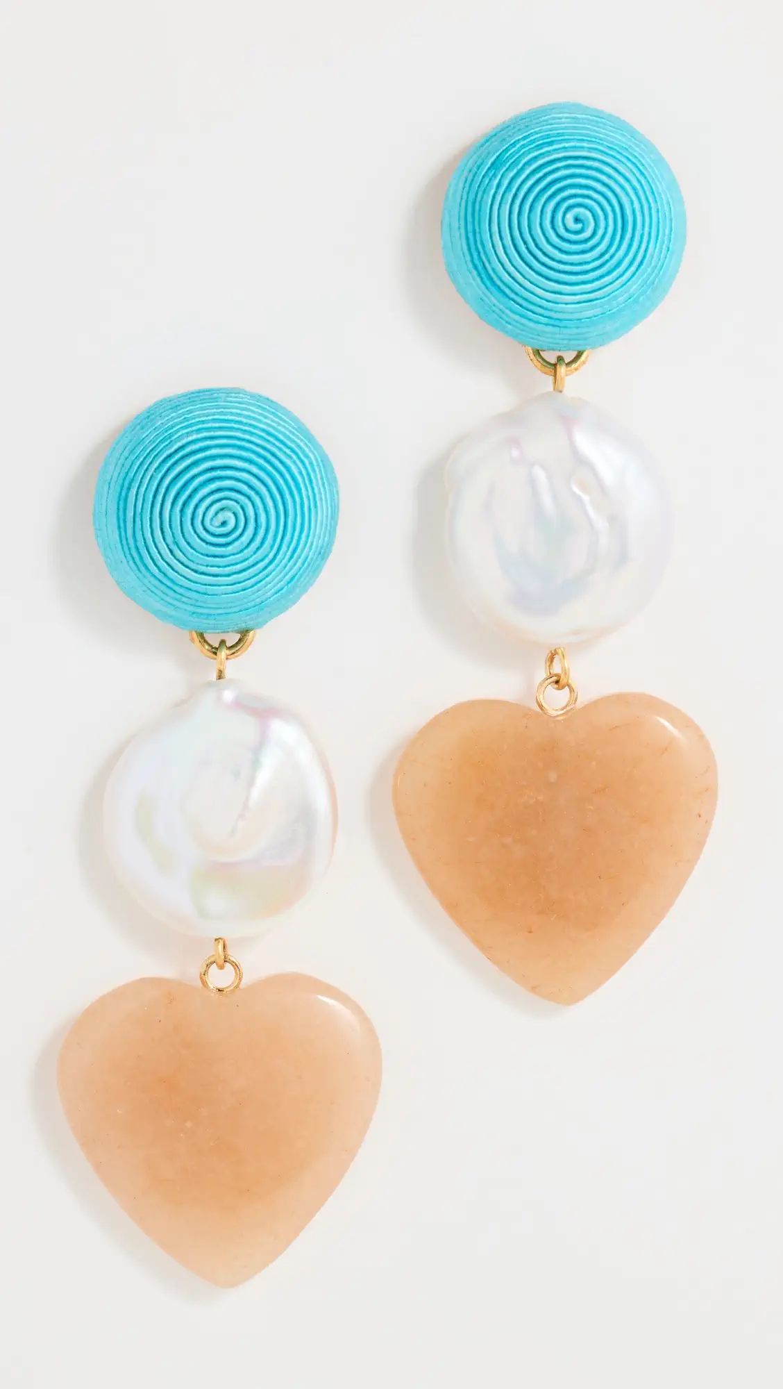 Lizzie Fortunato Enchanted Heart Earrings | Shopbop | Shopbop