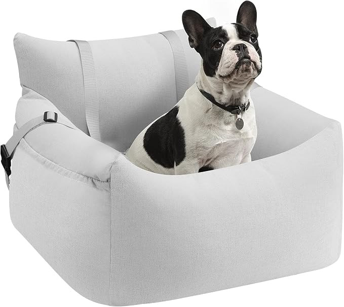 Dog Car Seat for Small Dog, Pet Booster Seat Dog Travel Safety Car Carrier with Side Pocket Stora... | Amazon (US)
