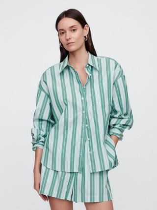 Oversized Shirt in Poplin | Gap Factory
