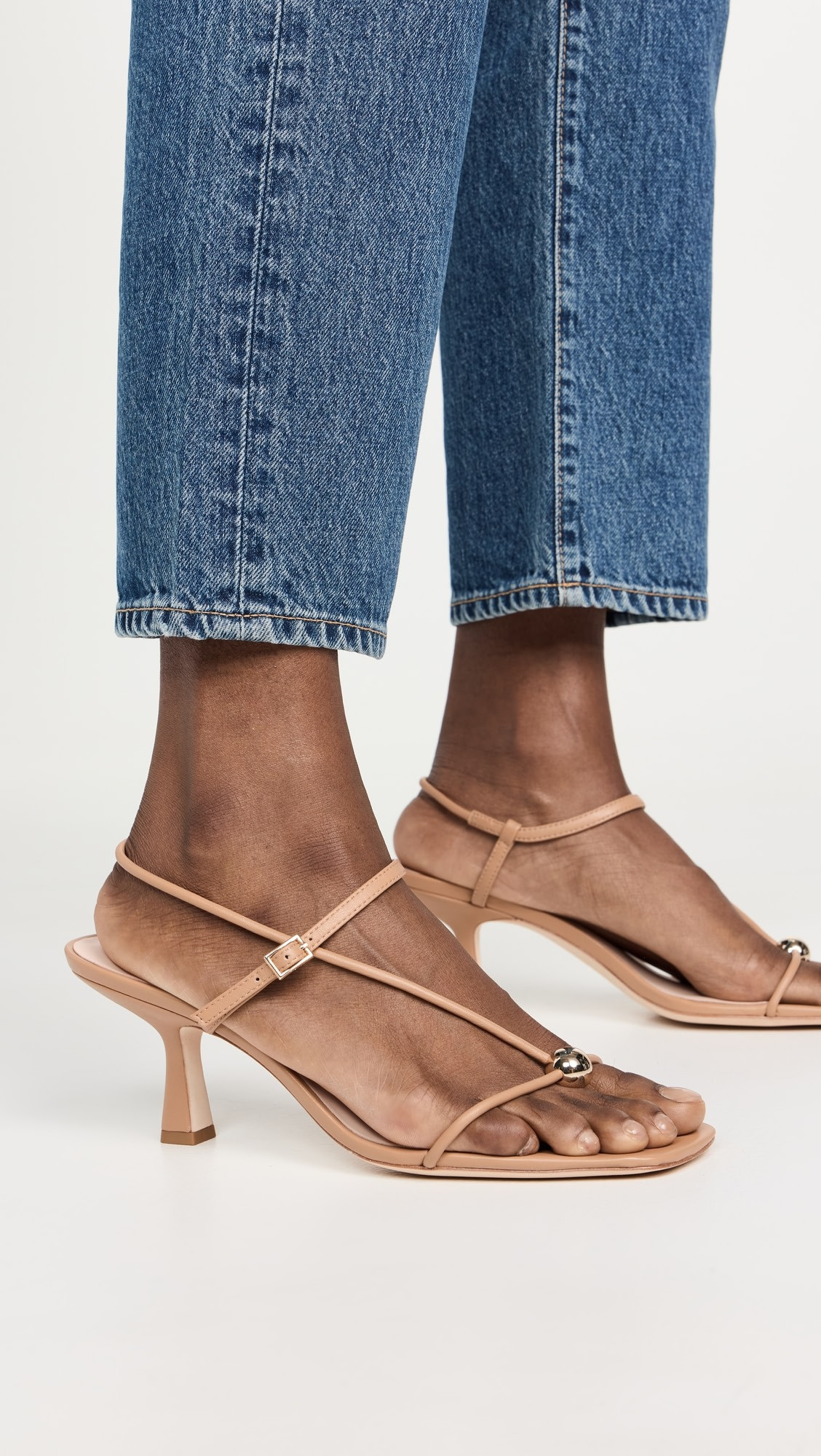 Triana Strappy Mid Heel Sandals with Ball | Shopbop