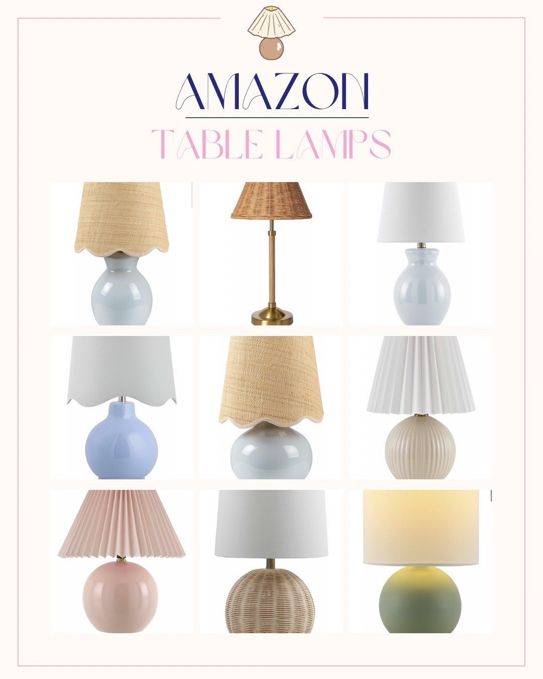 Amazon table lamps for bedroom, living room, office and more.

#LTKHome #LTKFindsUnder100 #LTKSaleAlert