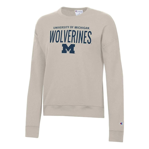 Michigan Wolverines Champion Women's Crew Small Brown | Scheels