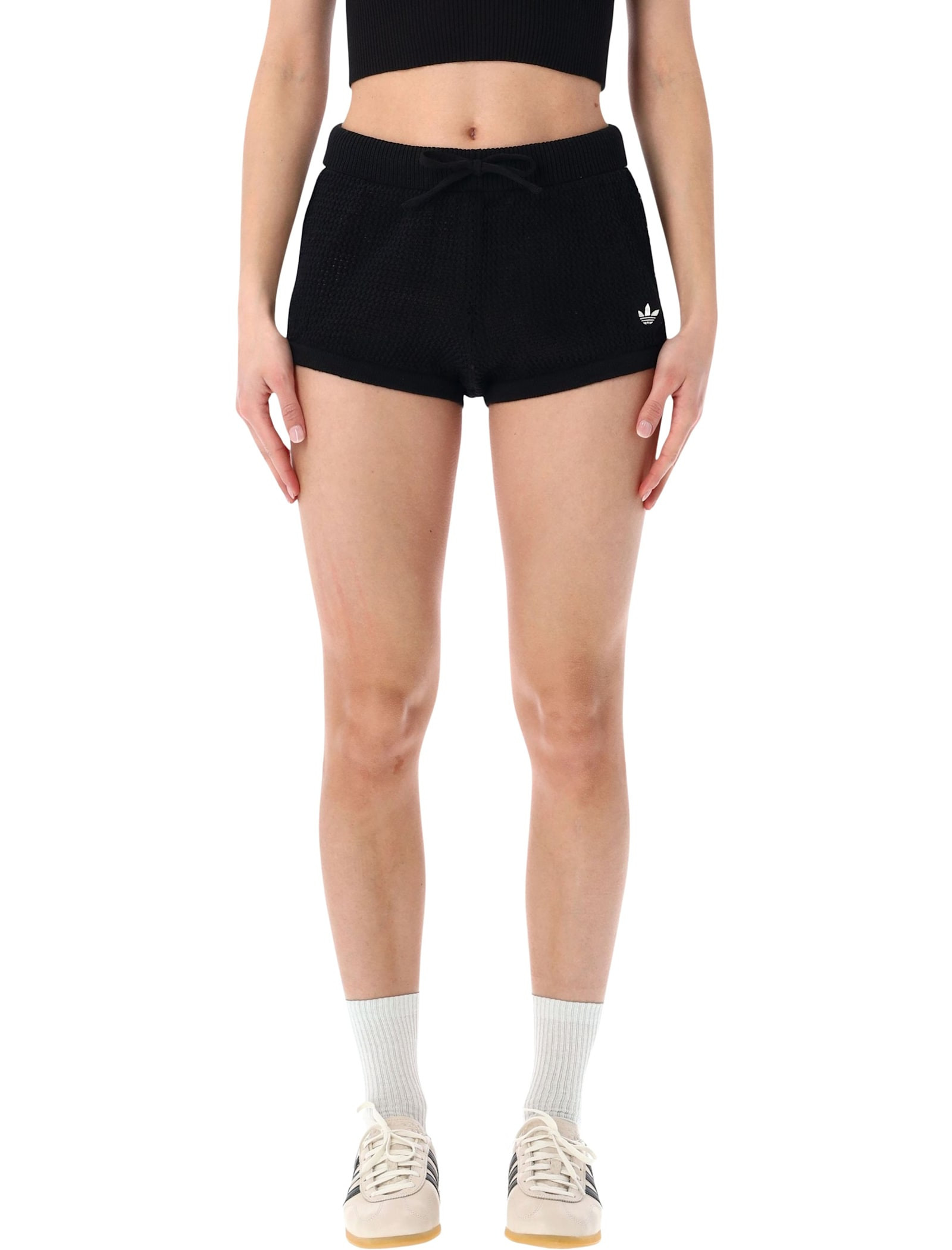 Adidas Originals Knitted Crochet Shorts | Italist.com US