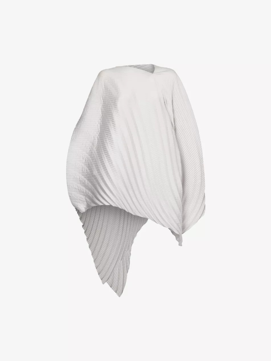 Nuance Solid cape-sleeve knitted top | Selfridges