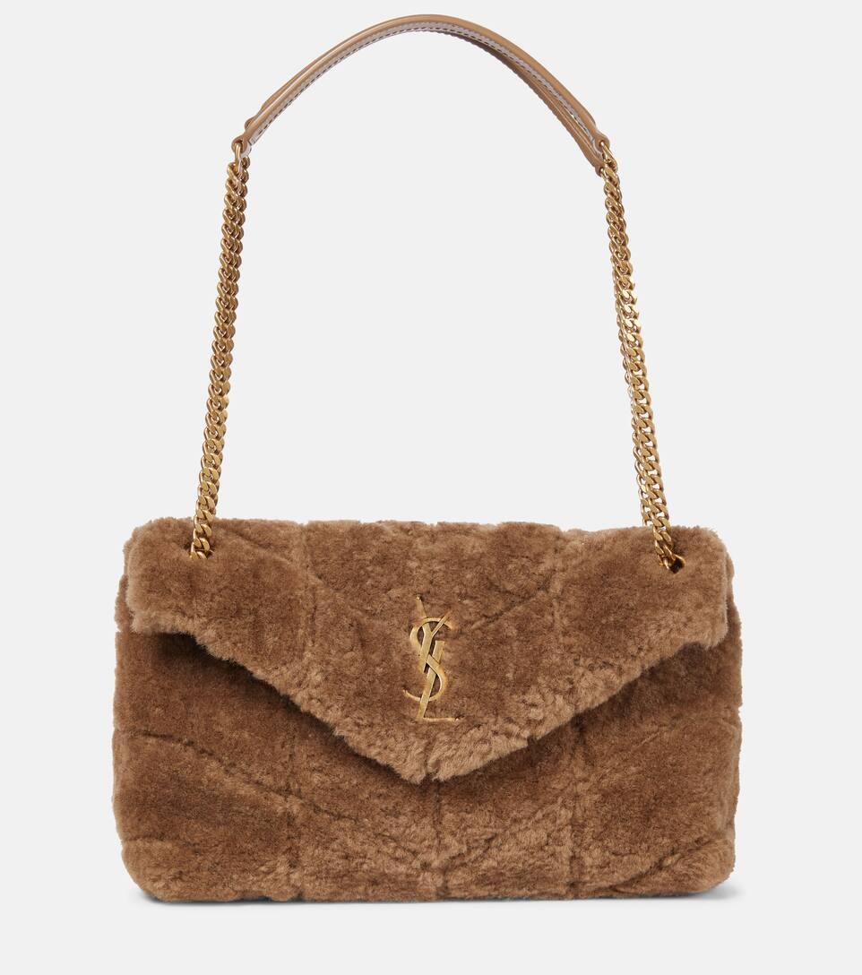 Loulou Puffer Small shearling shoulder bag | Mytheresa (US/CA)
