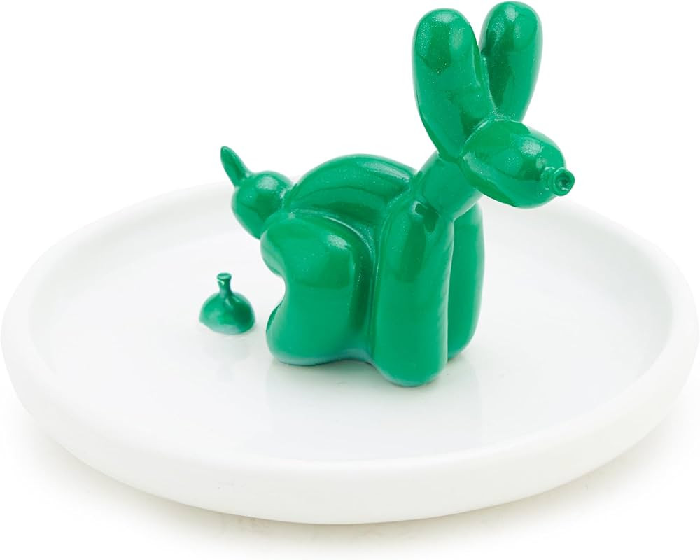 Pooping Balloon Dog Ring Holder Dish, Cute Balloon Dog Dish Gifts, Funny Pooping Balloon Dog Stat... | Amazon (US)
