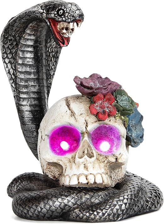 Smadeer skull decor for Halloween decorations,Halloween decor spooky props for holiday indoor hom... | Amazon (US)
