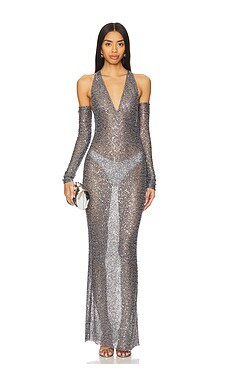 NBD The Freya Gown in Gunmetal from Revolve.com | Revolve Clothing (Global)