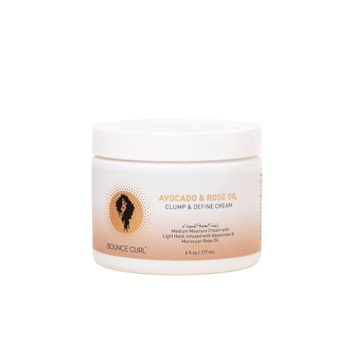 Bounce Curl Avocado and Rose Oil Clump and Define Cream Curl Cream for Curly Hair with Light Hold and Moisture | Amazon (US)