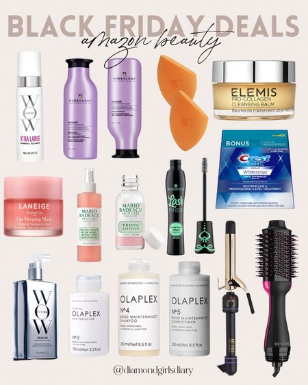 Amazon Beauty | Holiday Deals | Olaplex | Pureology | Elemis Cleansing Balm | Wow | Curling Iron | Revlon Hair Dryer | Crest Whitestrips 

#LTKbeauty #LTKHoliday #LTKCyberweek