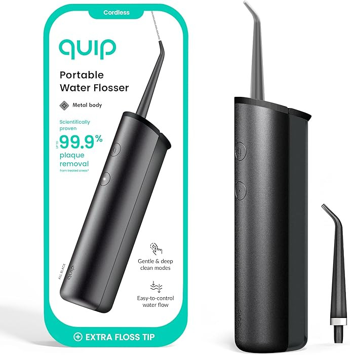 quip Water Flosser with Replacement Tip - Cordless Water Flosser with Adjustable Pressure - Teeth... | Amazon (US)