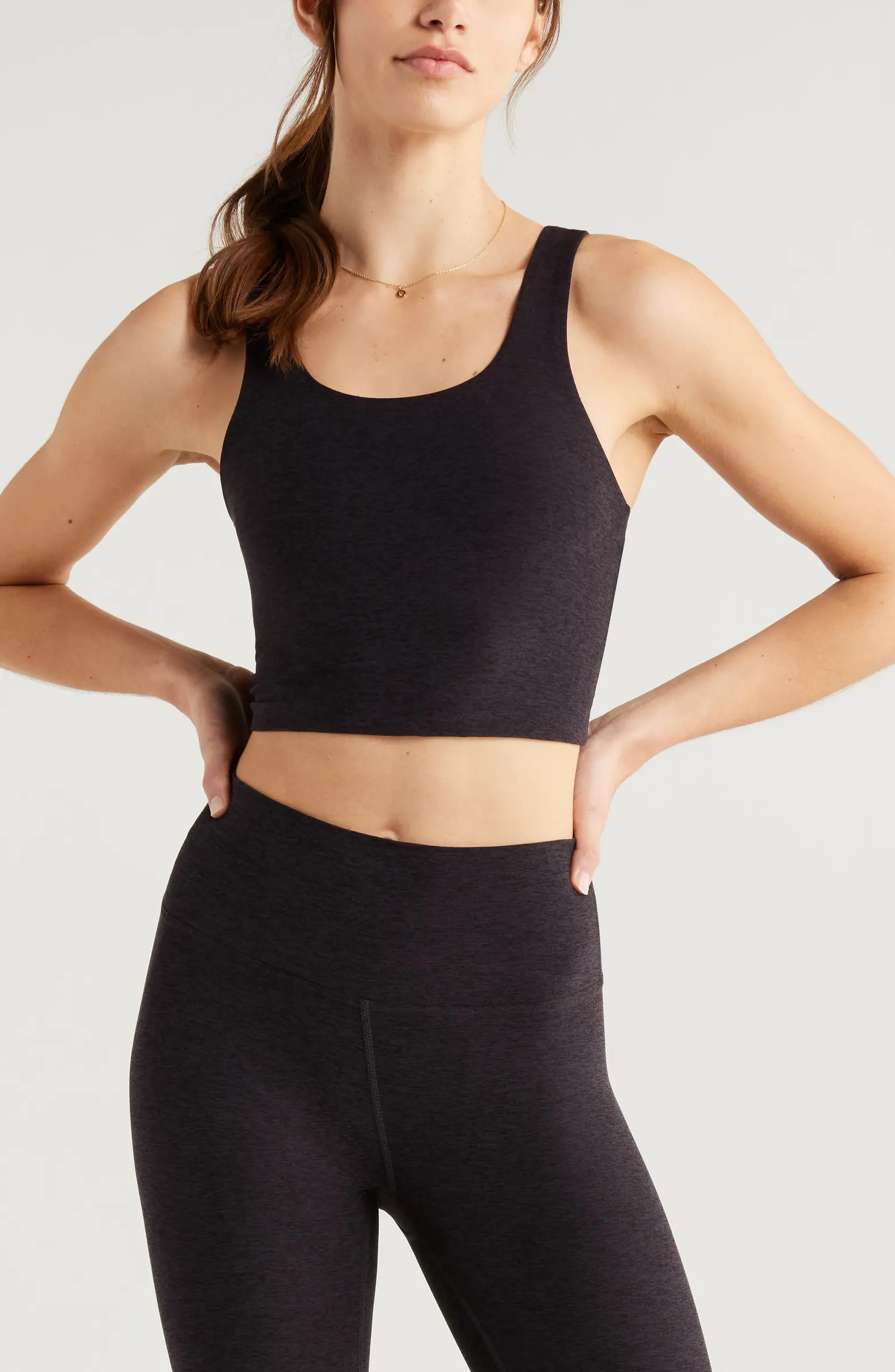 Renew Mélange Support Crop Tank | Nordstrom