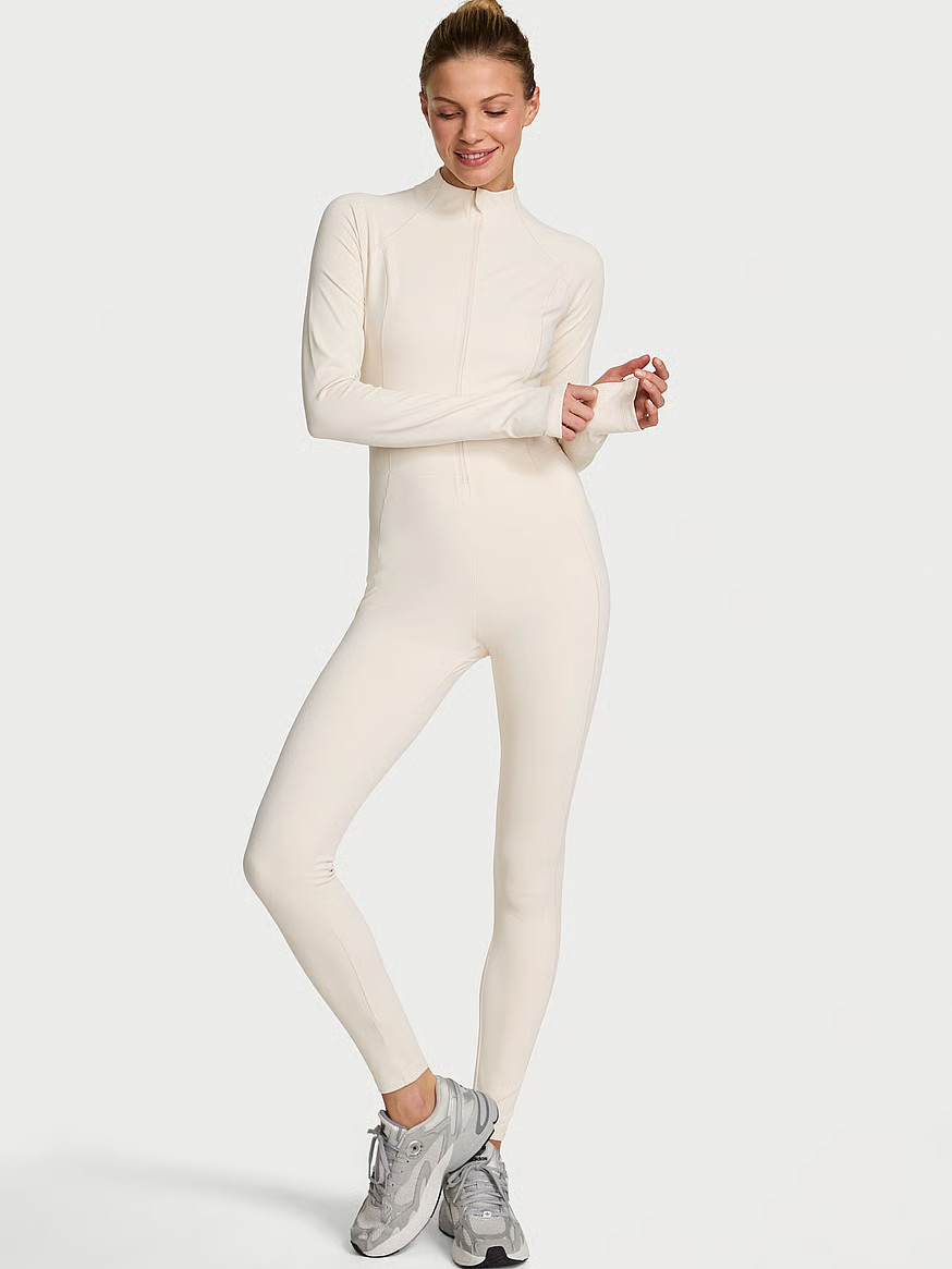 Buy VSX WinterTech™ Long Jumpsuit, Swan Ivory - Order Cover-Ups online - Victoria's Secret US | Victoria's Secret (US / CA )