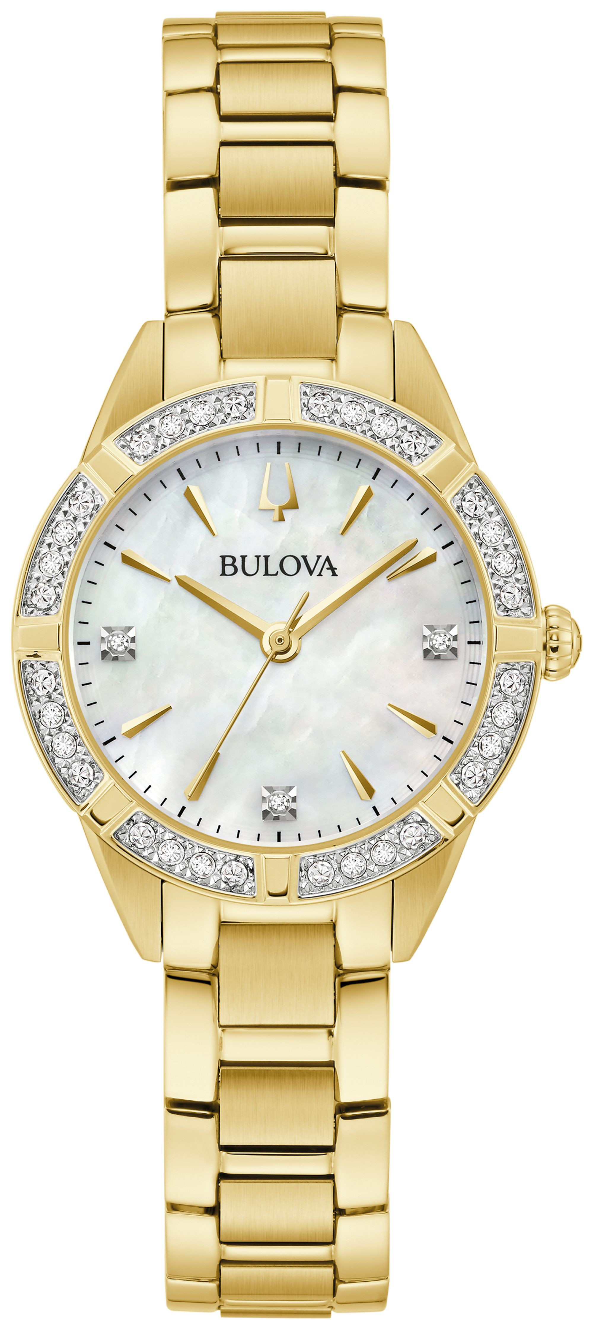 Bulova Sutton Stainless Steel Bracelet Classic Dress Classic Women's Watch - 98R297 Gifts for Her | Bulova