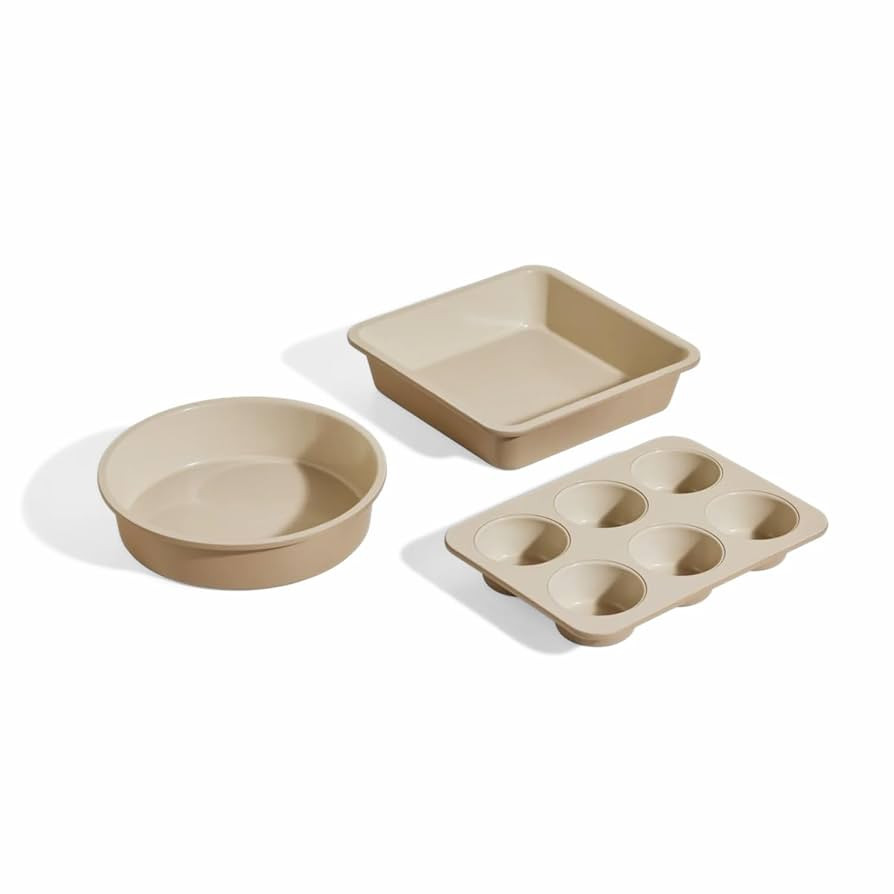 Our Place Wonder Oven Baker’s Kit – 3-Piece Toxin-Free Ceramic Nonstick Bakeware Set (8” Ro... | Amazon (US)