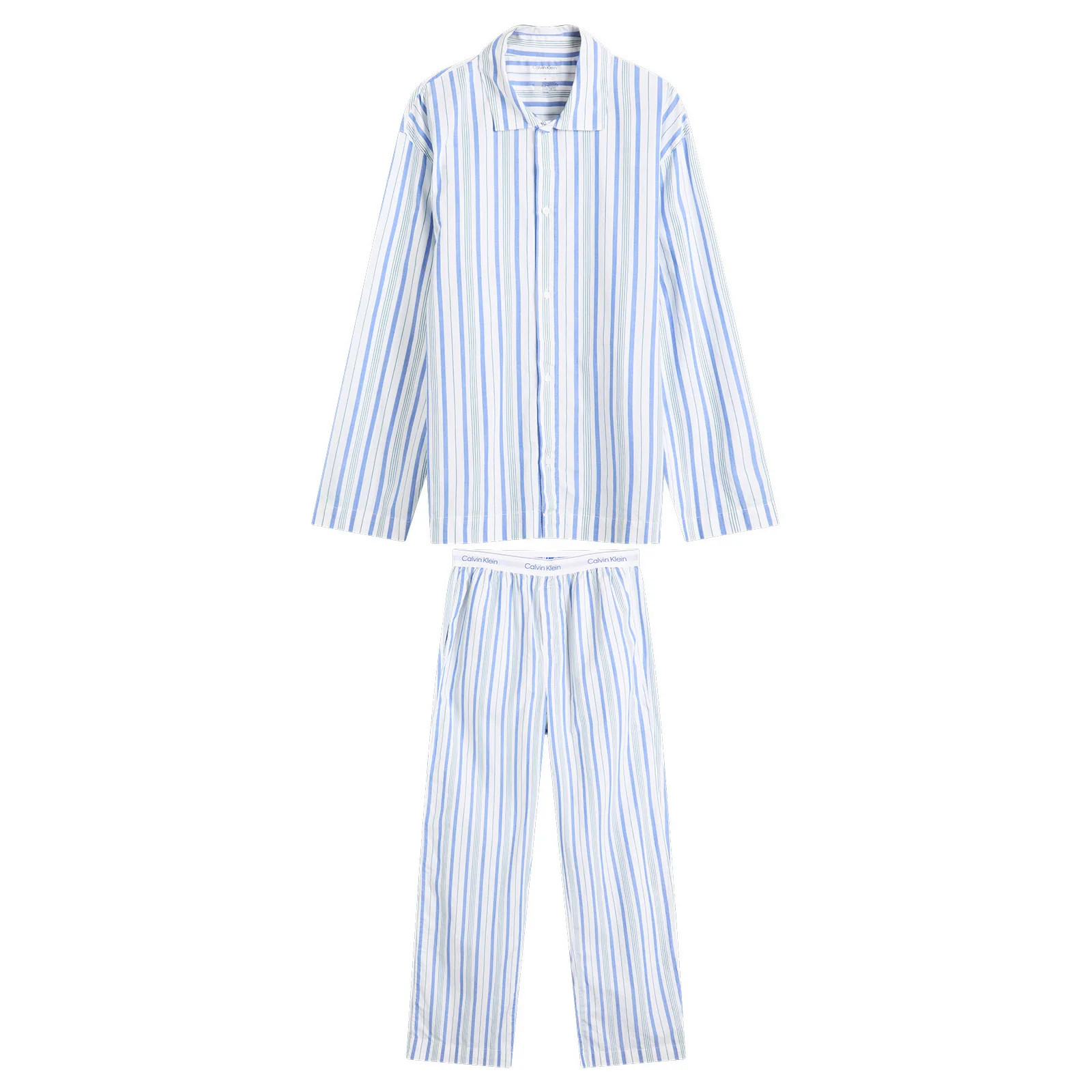 Calvin Klein Men's Cotton Poplin Pyjama Set in White, Size Medium | END. Clothing | END. Clothing